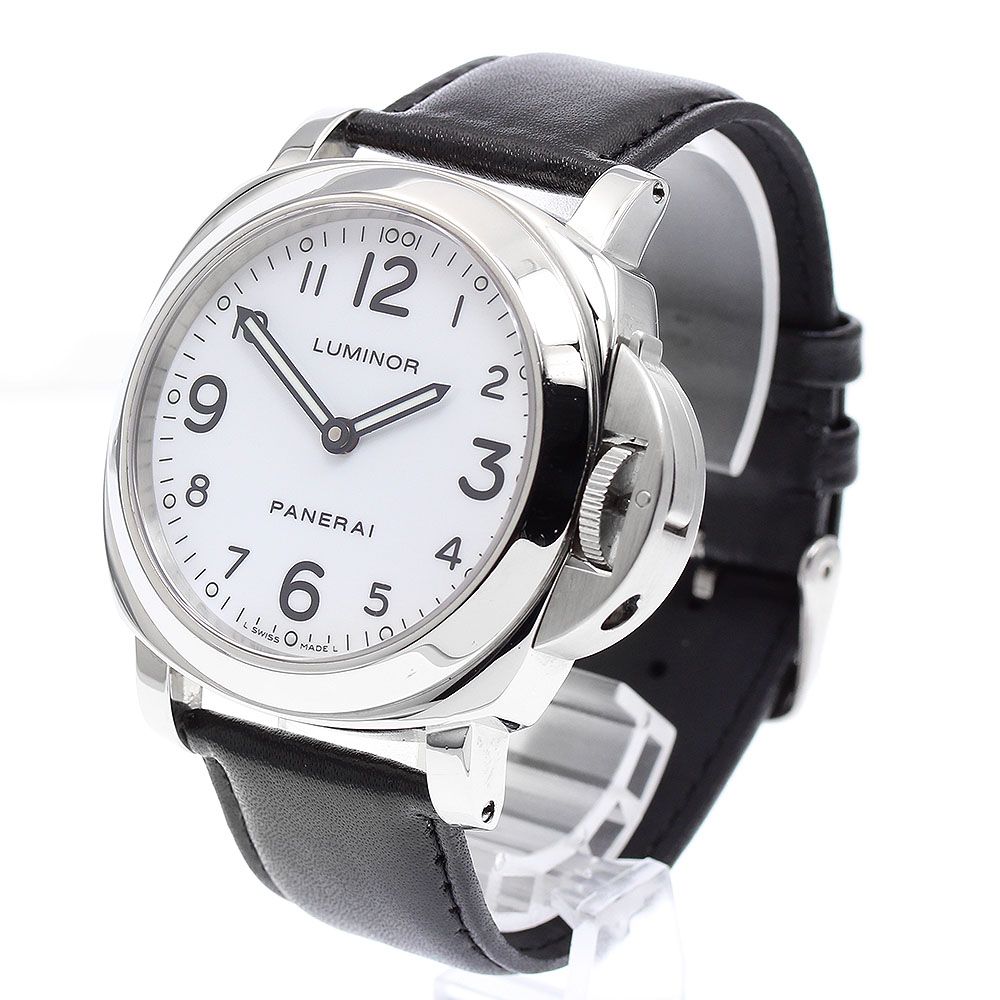パネライ PANERAI PAM00114 ルミノールベース 手巻き ホワイト パネライ ルミノール・ベース ホワイト文字盤 PAM00114 - 腕時計