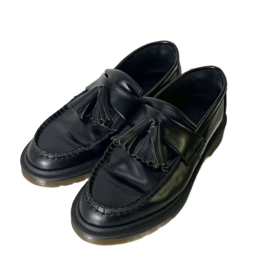 DR. MARTENS 黒 レザー ローファー シューズ 24256 ドクターマーチン DR.MARTENS ADRIAN タッセルローファー レザー