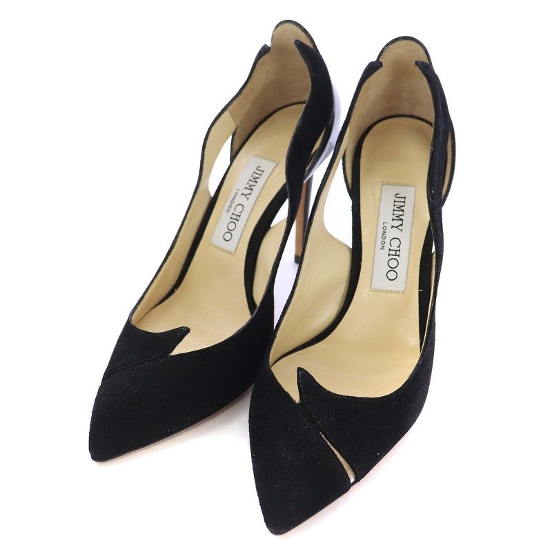 8cm【美品】JIMMY CHOO パンプス ポインテッドトゥ エナメル ...