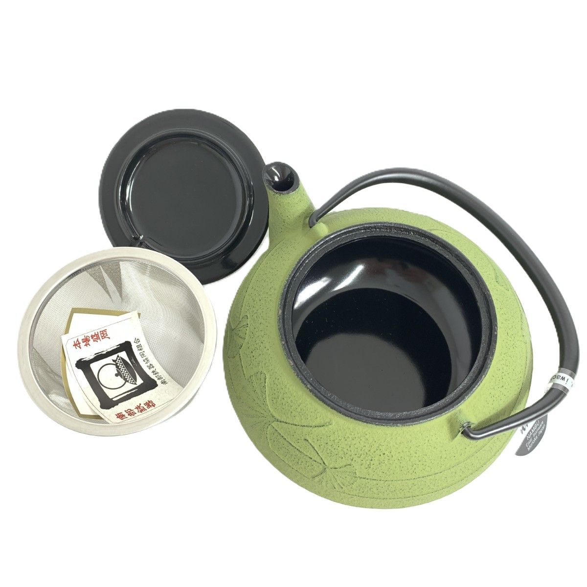 南部鉄器 急須5型銀杏若草0.65L