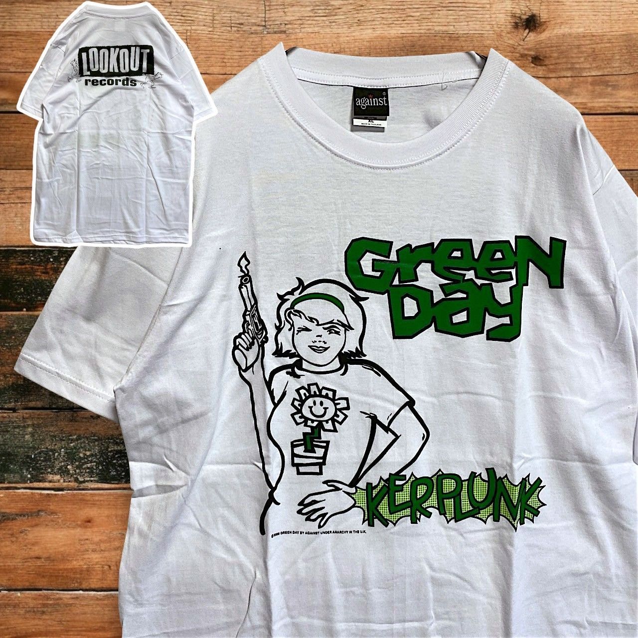 グリーンデイ GREEN DAY T 白 バンド ミュージック ロック ツアー