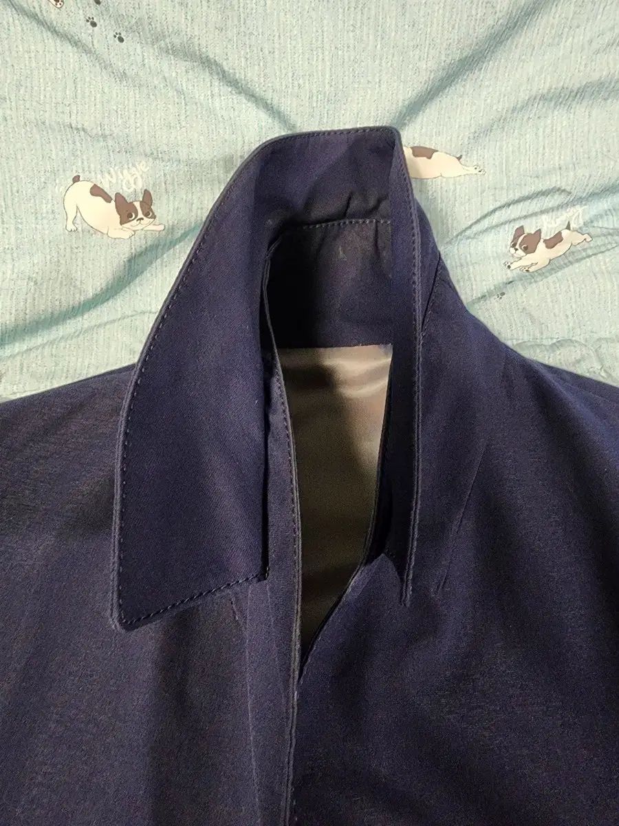 ハンサム ネイビー ステン コート ㅣ レインコート