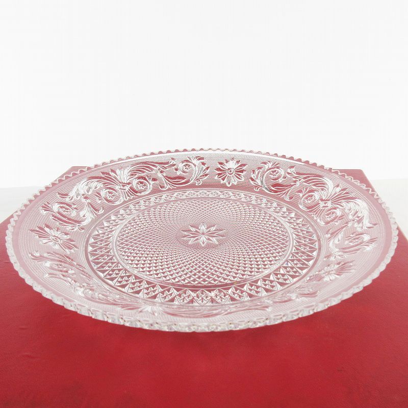 バカラ Baccarat クリスタル アラベスクプレート 大皿 24cm 食器