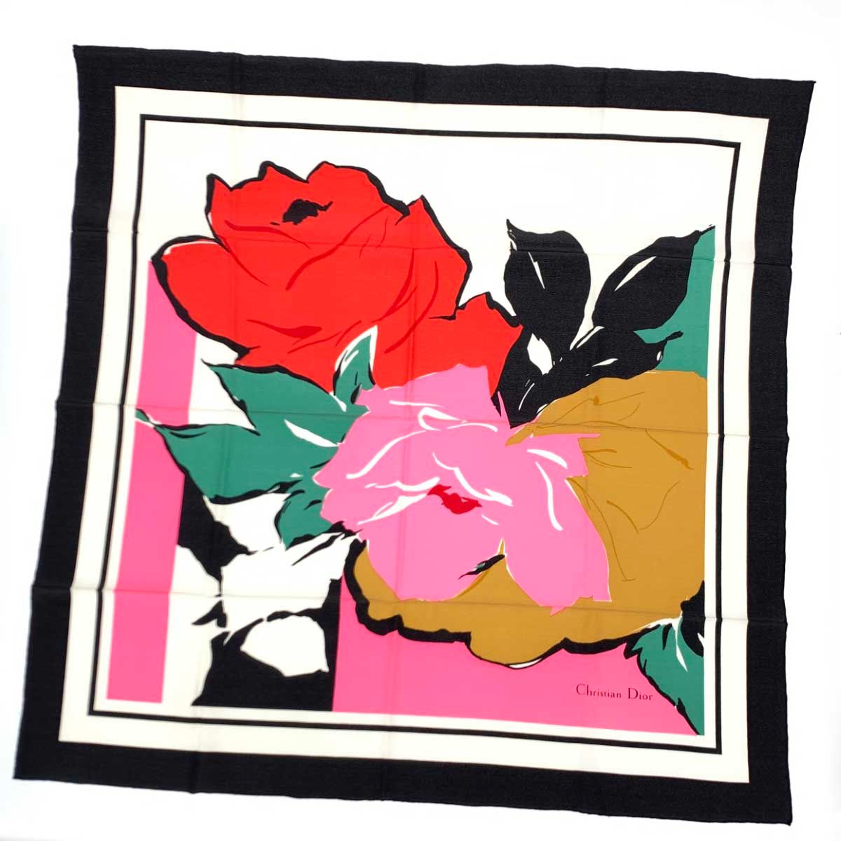 良好 Christian Dior クリスチャンディオール スカーフ マルチカラー