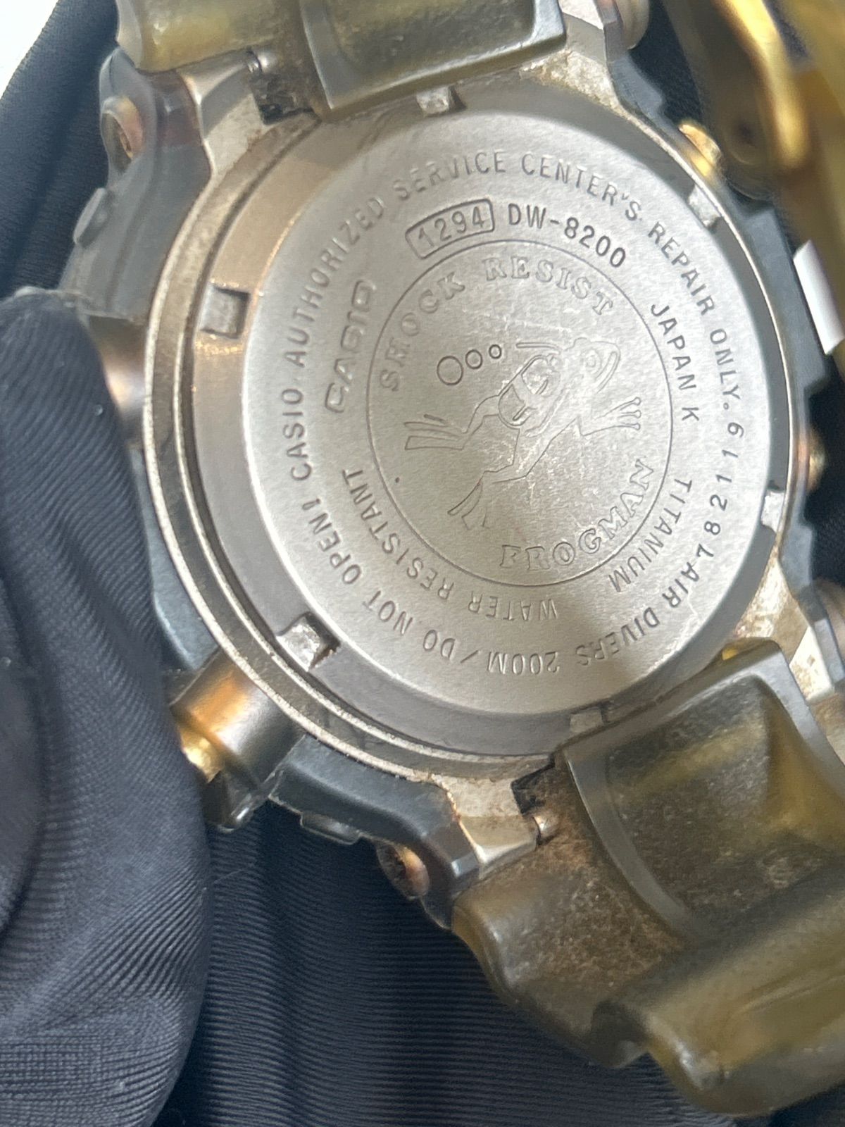 CASIO G-SHOCK DW-8200 フロッグマン2代目 チタン 電池切れ 8200系