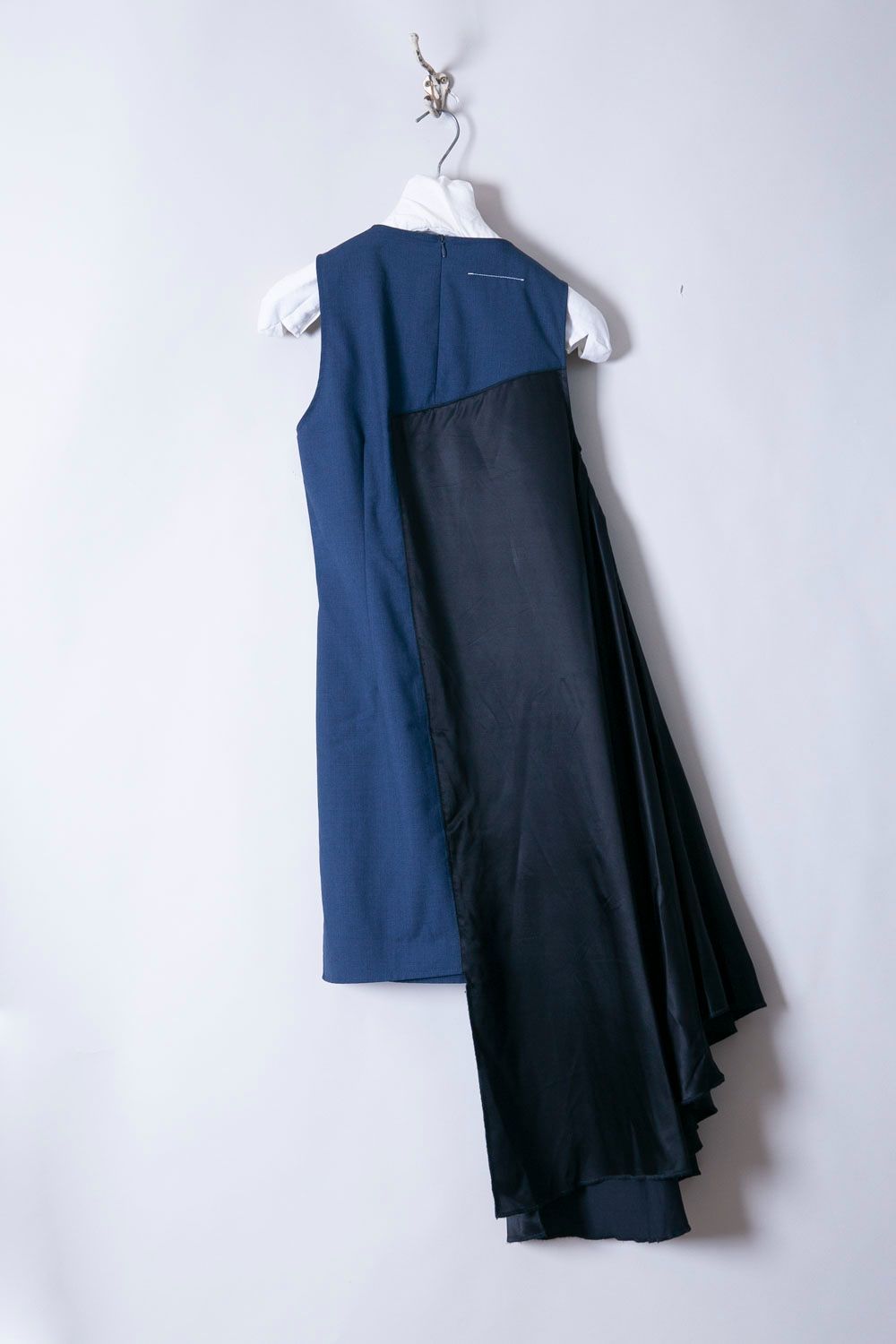 Maison Martin Margiela マルジェラ 異素材切替 ワンピース MM6 Maison Martin Margiela切替アシンメトリーワンピース_iD220627