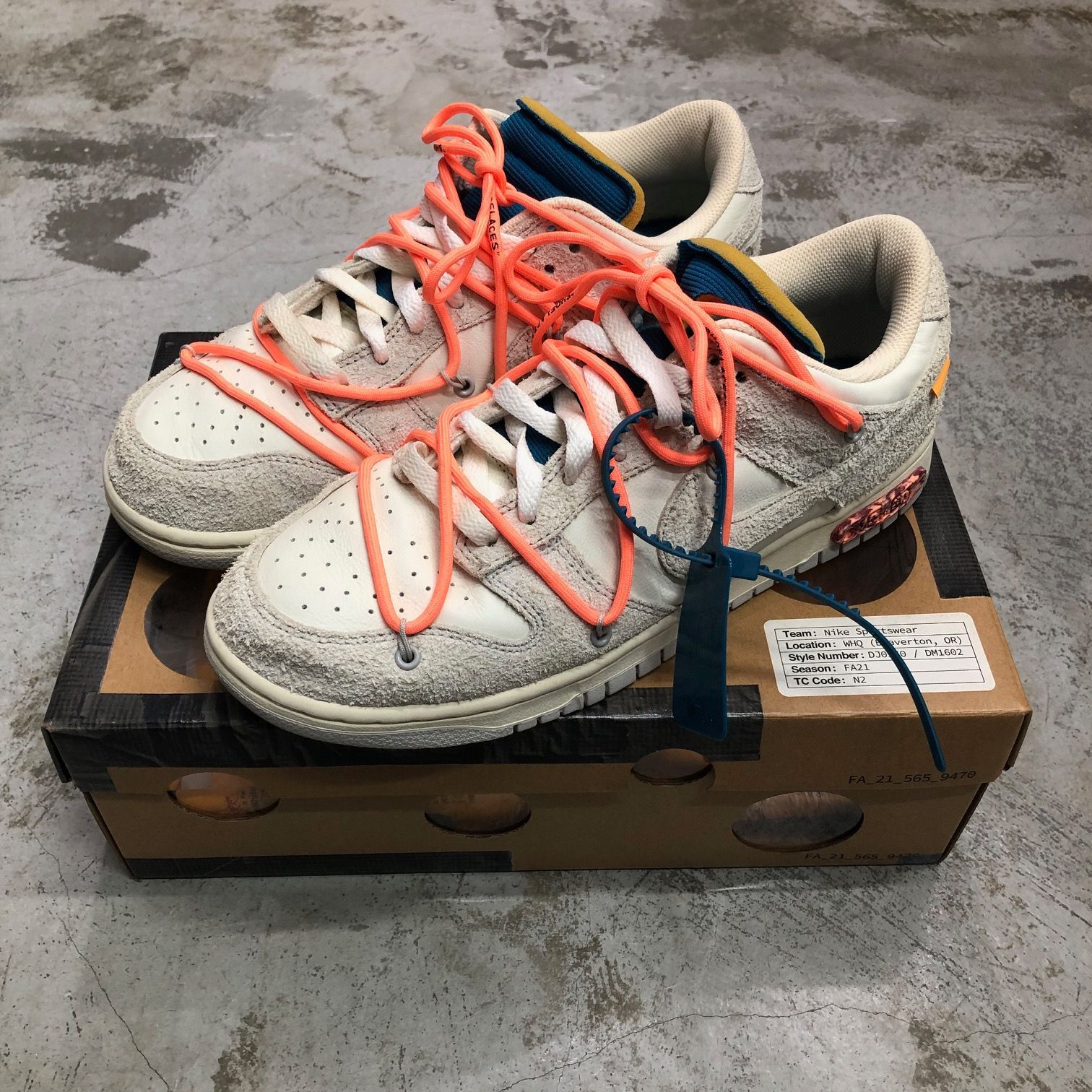 NIKE OFF-WHITE DUNK LOW THE 50 of 19 DJ0950-119 コラボ ダンク 