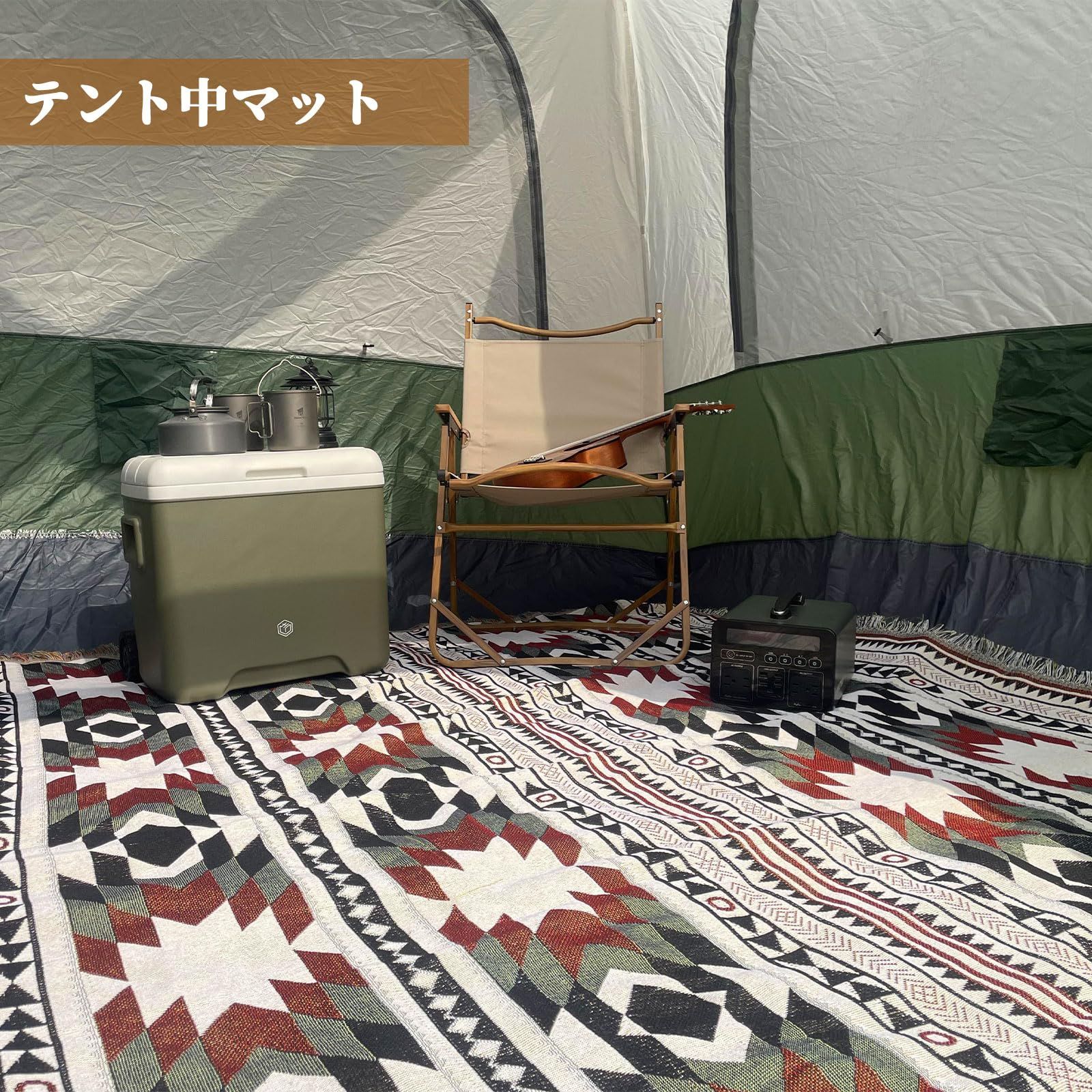ラグ マット ネイティブ柄 アウトドア テント ラグマット  エスニック ネイティブ柄 ラグ（アウトドア｜スポーツ・アウトドア）の通販