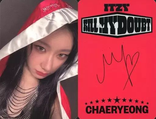 itzy チェリョン 直筆サイン入りチェキ　値段交渉最大7千円割引有 itzy Girls Will Be Girls リア 直筆サイン チェキ - メルカリ