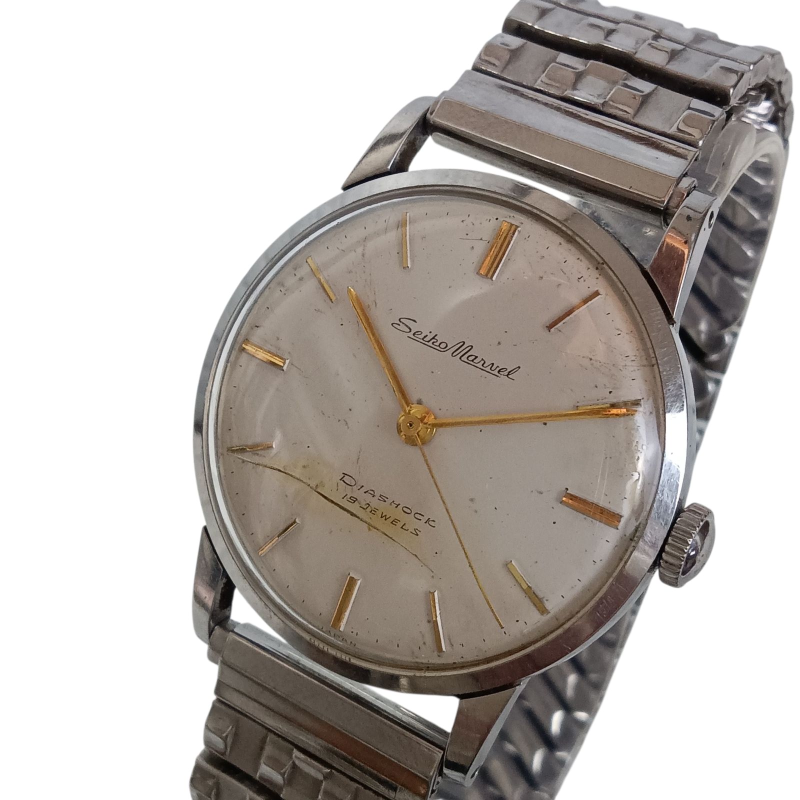 稼働 1024-4 SEIKO Marvel セイコー マーベル 14037 メンズ腕時計 手巻き