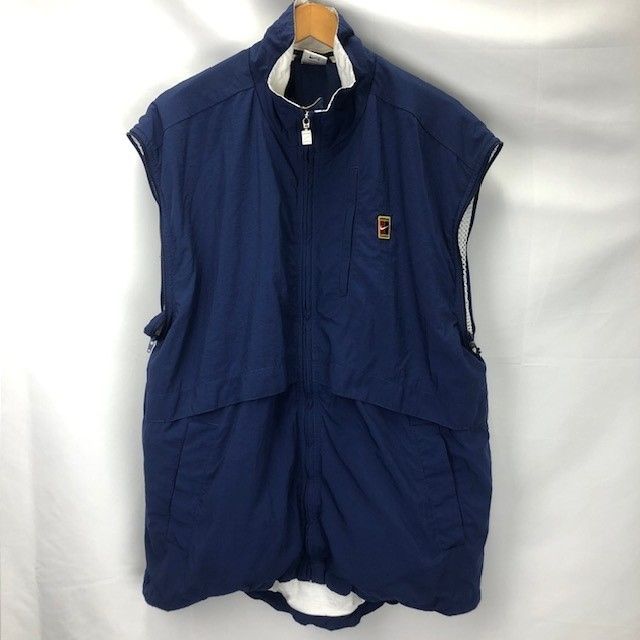 90's NIKE TENNIS ナイロン ブルゾン ベスト サイズXL 06093001