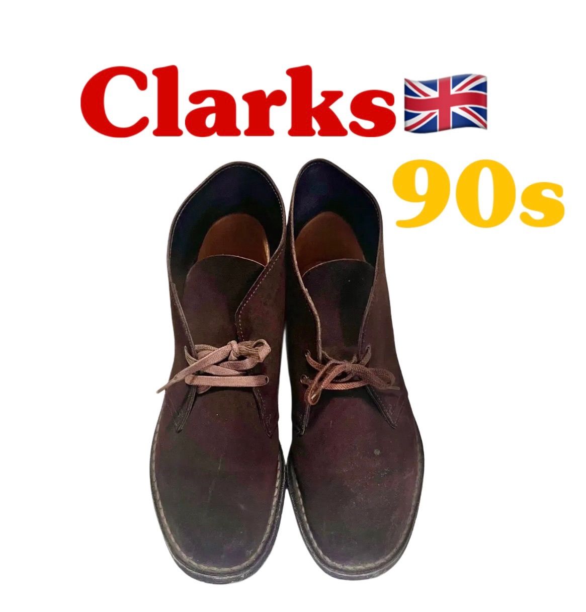 90s Clarks 英国製 Desert Boots ダークブラウン スウェード
