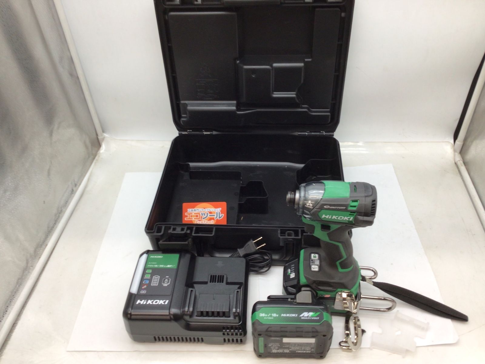 品 HiKOKI|ハイコーキ 18V充電式インパクトドライバー|アグレッシブグリーン|BSL36A18X版 WH18DC 2XPZ IT3U0DKP8P0K エコツール知立店 M02