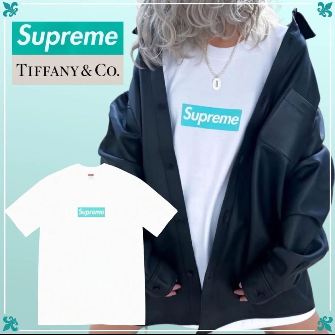 Supreme Tiffany & Co. Box Logo Teeシュプリーム x ティファニー ボックスロゴ ティー ホワイト Tシャツ