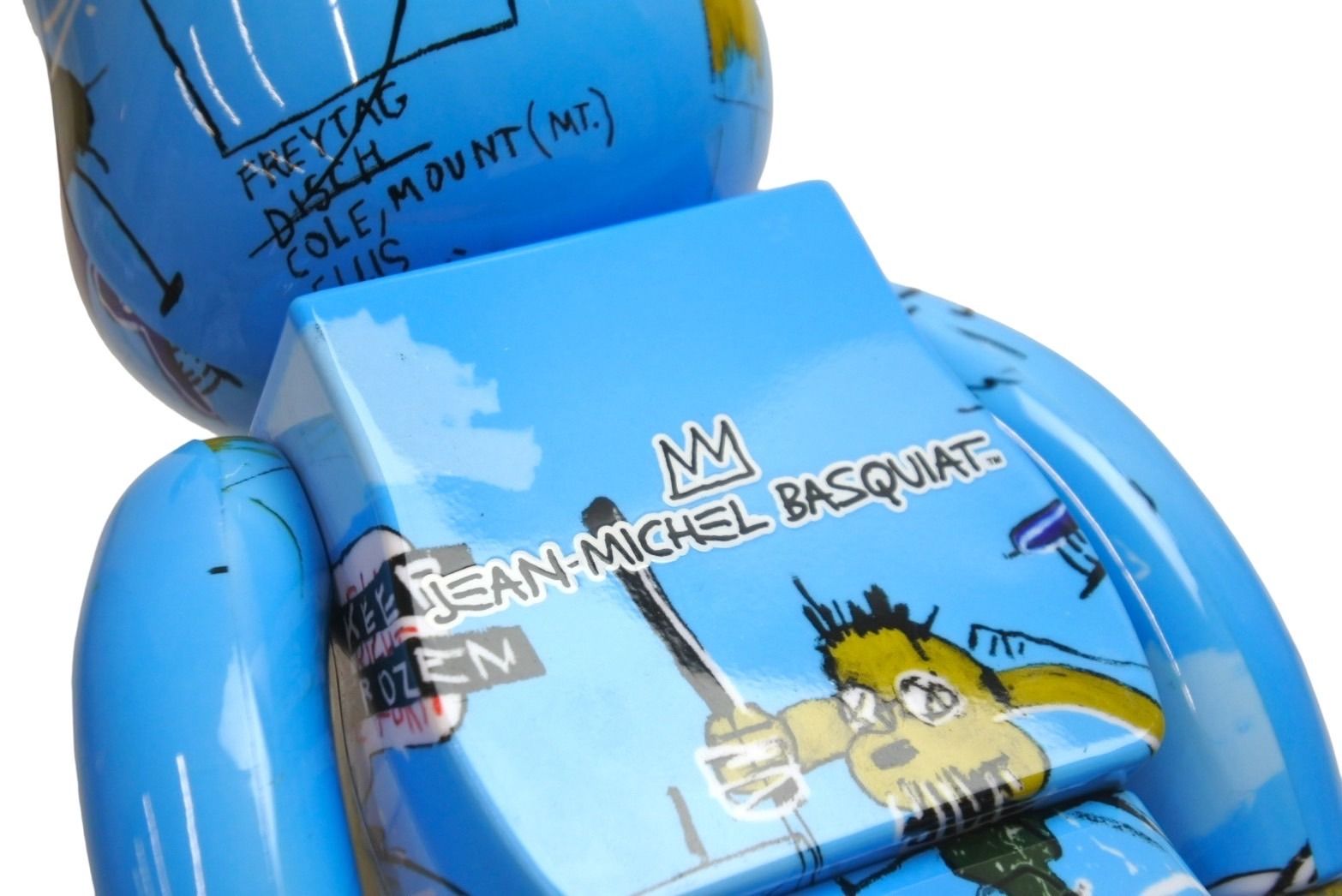 BE@RBRICK ベアブリック バスキア JEAN-MICHEL BASQUIAT フィギュア ホビー サイズ400% 水色 美品 中古 9774 Amazon | BE@RBRICK JEAN-MICHEL BASQUIAT #7 100% & 400% ベア