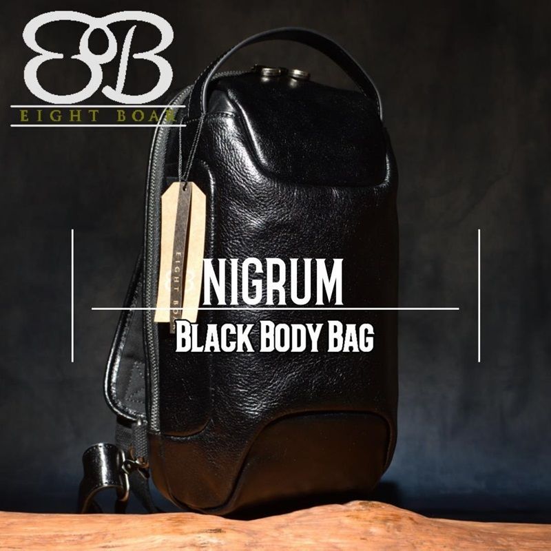 ◇NIGRUM ブラックボディ バッグ 大型 斜め掛け カバン 大容量 メンズ 
