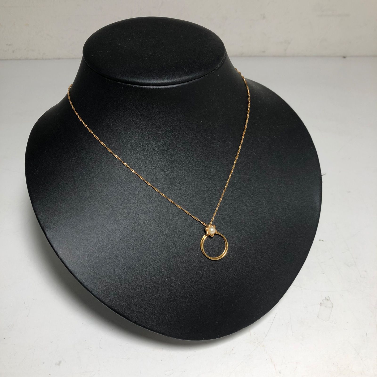 k18刻印付きネックレス　ツイストチェーン 18金 ベネチアンツイスト チェーン ネックレス 45cm 幅0.7mm K18 YG