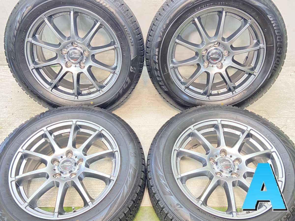 215/60R17  nブリヂストン ブリザック VRX2 n　 SCHNEDER n17x7.0 38 114.3-5穴 n中古タイヤ スタッドレスタイヤ ホイールセット 4本セットn w17240808014