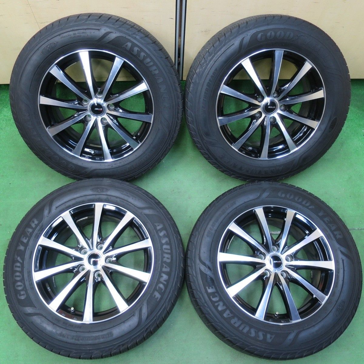 バリ溝 9分 スタッドレス 225|65R17 グッドイヤー アシュアランス ウェザーレディ Galeria GS01 PCD114.3|5H 5011311イノ