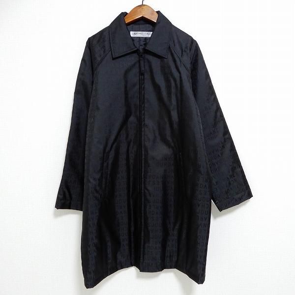 #wnc シャルルジョルダン CHARLESJOURDAN 中綿 薄手 コート 黒 ロゴ レディース [933837]