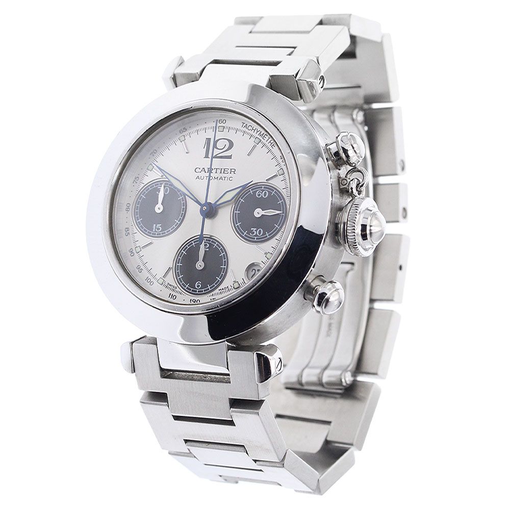 カルティエ CARTIER W31048M7 パシャC クロノグラフ デイト 自動巻き ボーイズ_909733