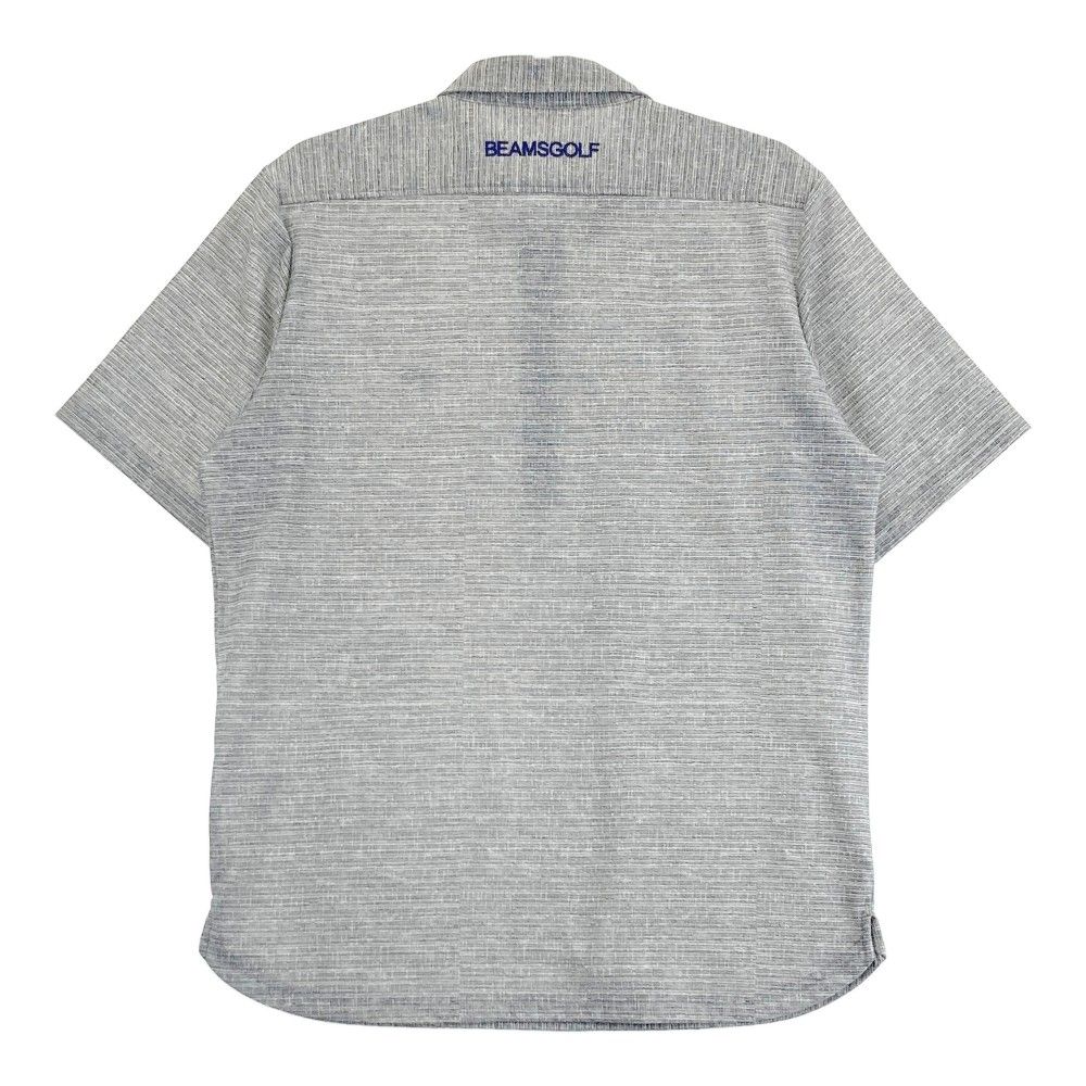 BEAMS GOLF グレー ポロシャツ サイズ：L BEAMS GOLF ビームスゴルフ 半袖ポロシャツ ボタン