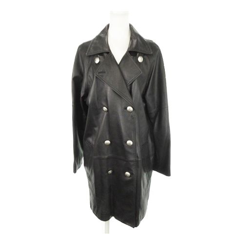 クレージュ courreges レザージャケット レザーコート 本革 ダブル 