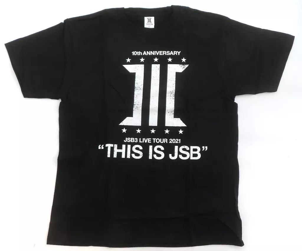 三代目JSB ツアーTシャツ 3代目 中古】衣類 三代目 J SOUL BROTHERS ツアーTシャツ ブラック L