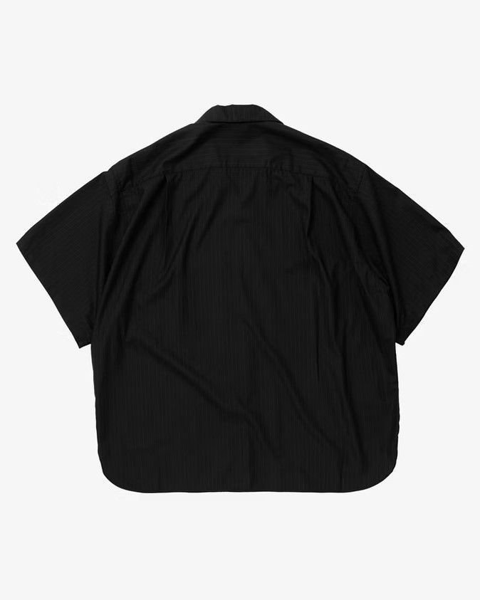 専用　美品 ROTAR ローター クラシック ストライプ 開襟 長袖 シャツ 黒 Sillage シアージ re-engineered overshirt short sleeve black