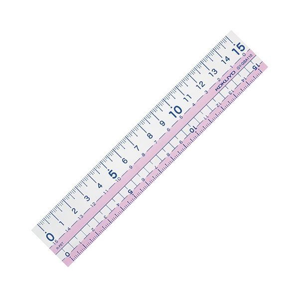 (まとめ) コクヨ 直線定規(まなびすと)(再生PET樹脂製) 15cm ピンク GY-GBA110P 1セット(10本) 【×3セット】
