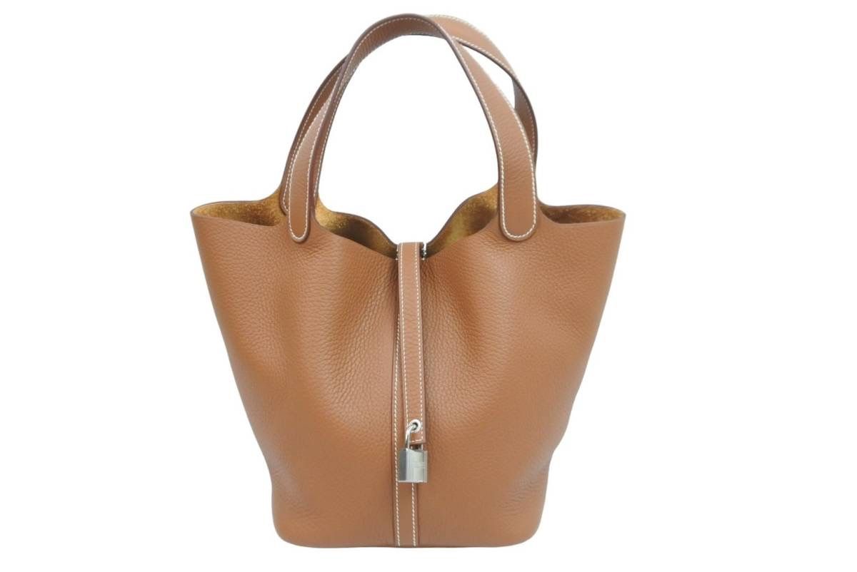 未使用　エルメス HERMES ピコタンロック MM ゴールド　トリヨンクレマンス　B刻印 中古　51916