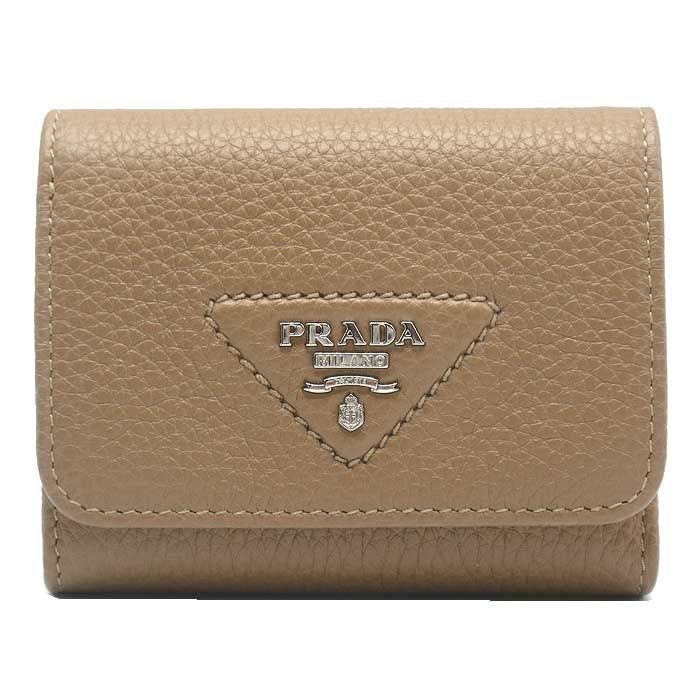 プラダ 財布 三つ折り財布 (小銭入れあり) PRADA PORTAF.PICCOLO PATT  