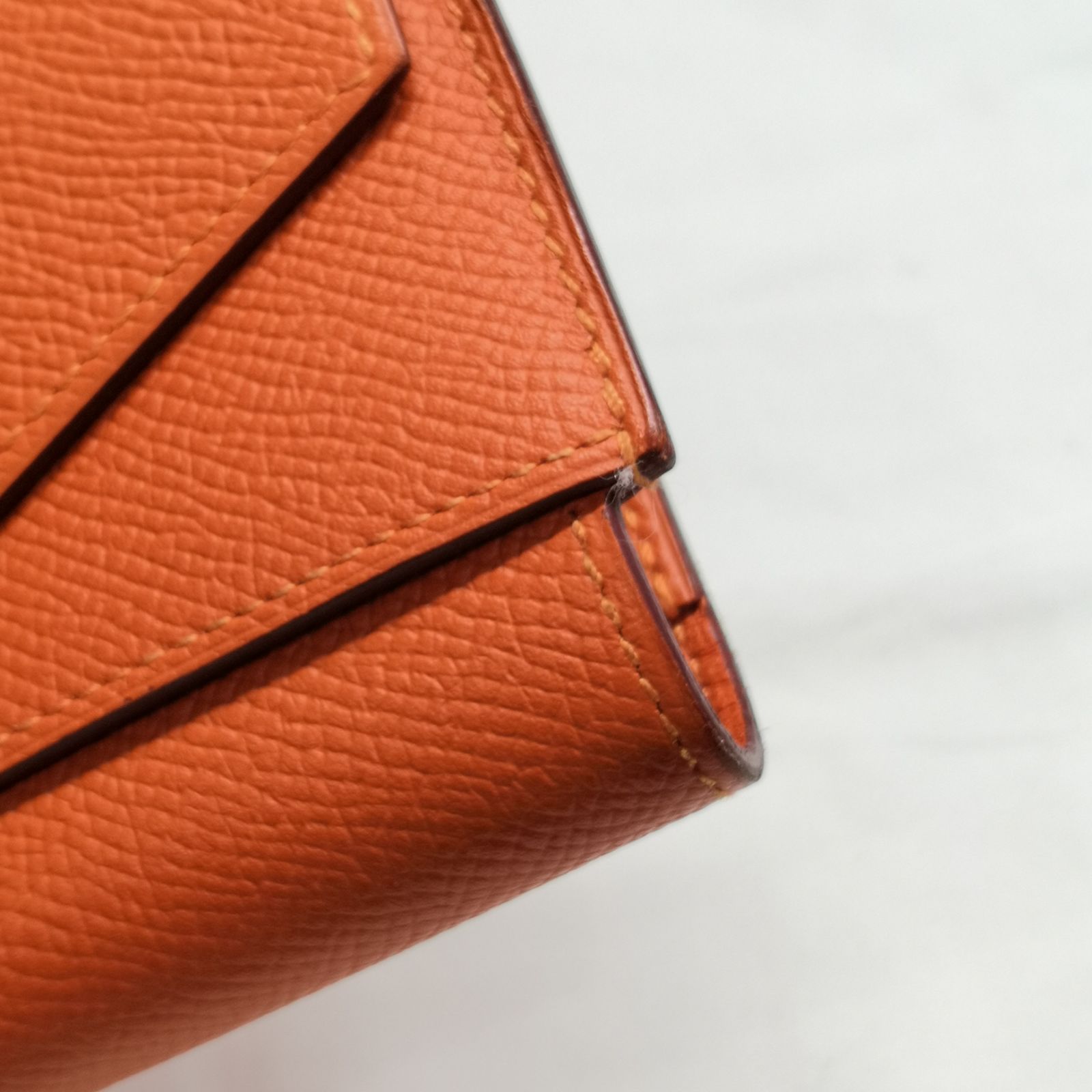 HERMES エルメス パッサンコンパクト オレンジ 財布 二つ折り財布 長 ...