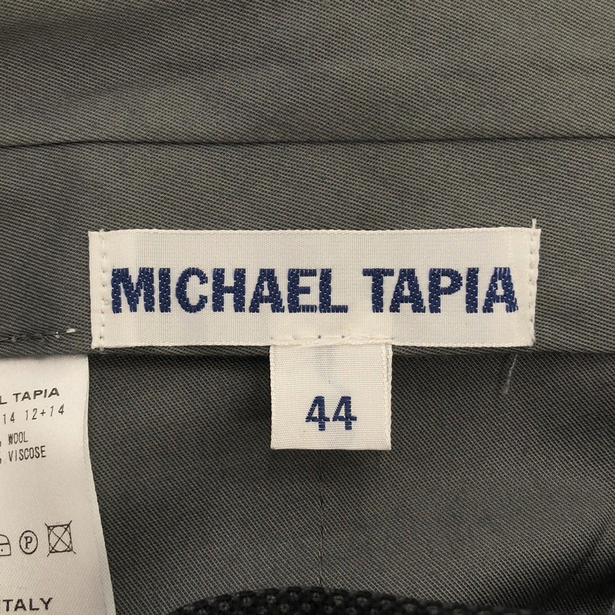 MICHAEL TAPIA マイケルタピア ウールスラックスパンツ  グレー系 44