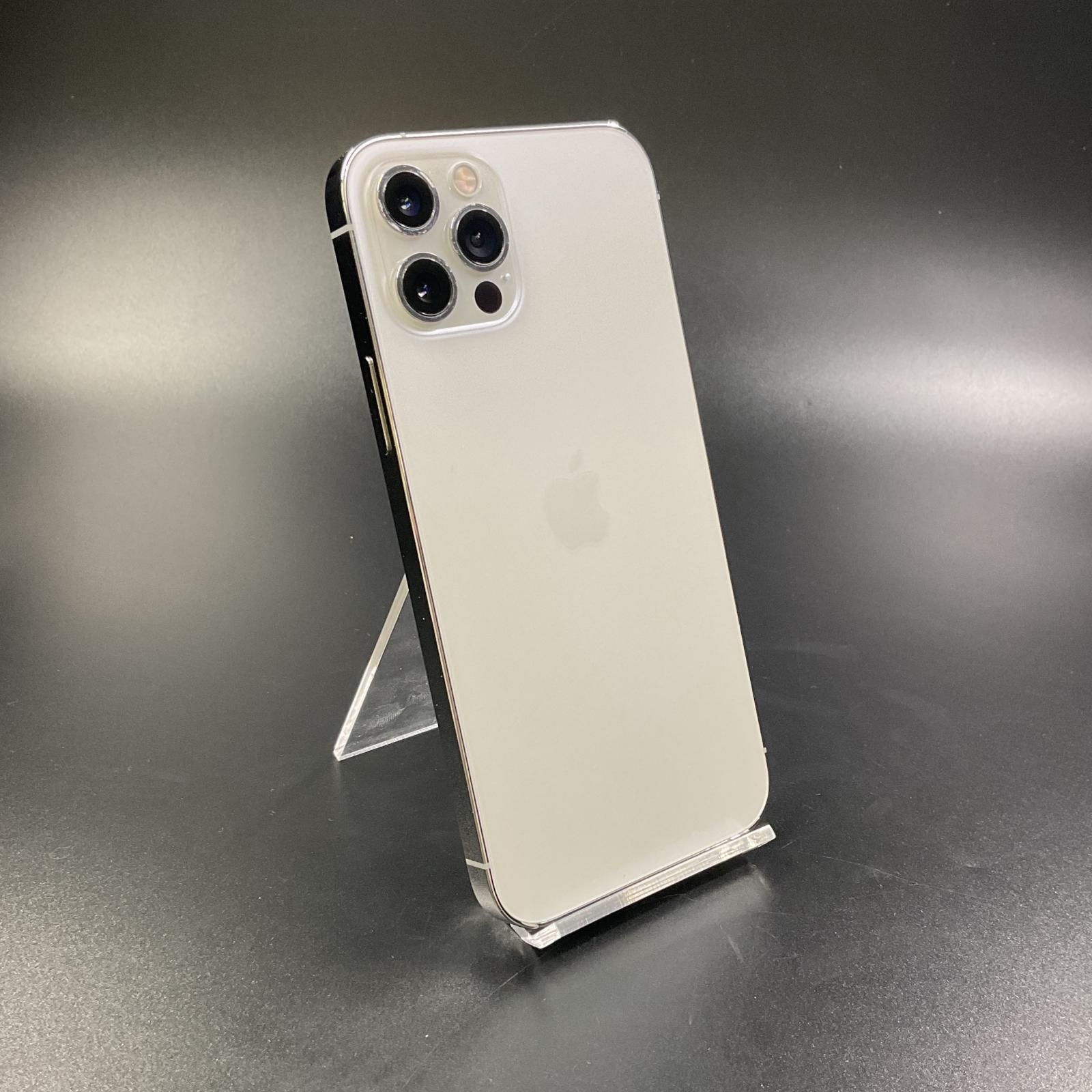 【全額返金保証】【最速発送】Apple iPhone 12 Pro 128GB シルバー Softbank 白ロム 86% 動作確認済