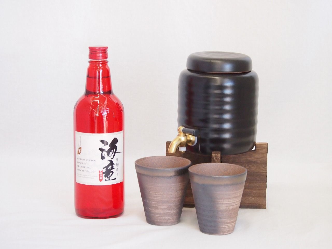 【新品未使用】備前金彩 焼酎サーバー 陶芸作家 安藤嘉規作 本格焼酎サーバー1000cc(18cm×24cm 1kg)陶芸作家 安藤嘉規作三重