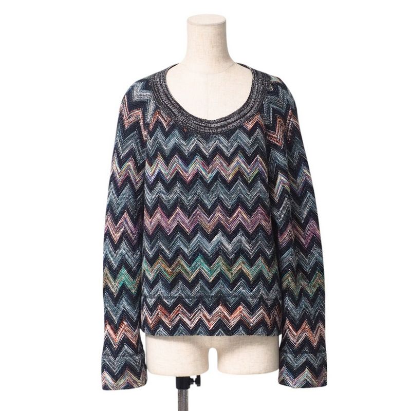 ミッソーニ セーター □美品□Missoni ミッソーニ ニット サイズ40 長袖 ニット