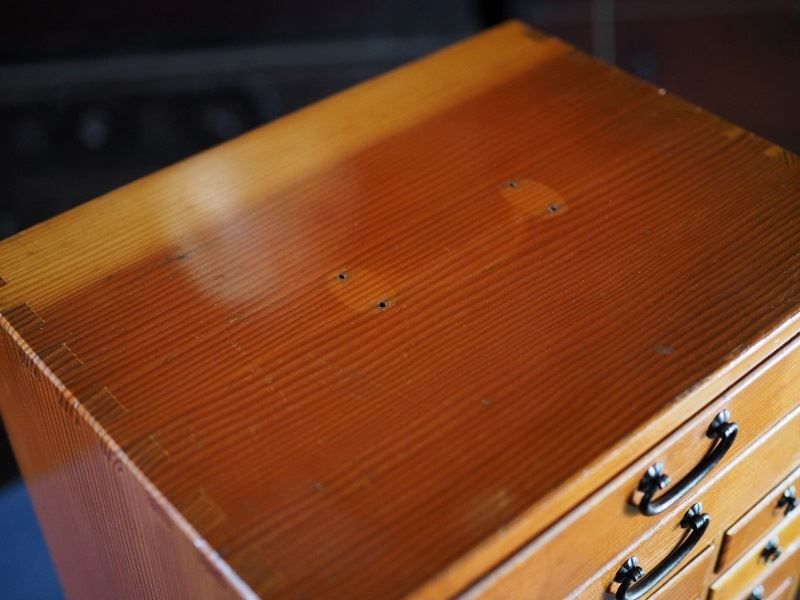 木製22杯引き出しの現代版薬箪笥 小物入れ