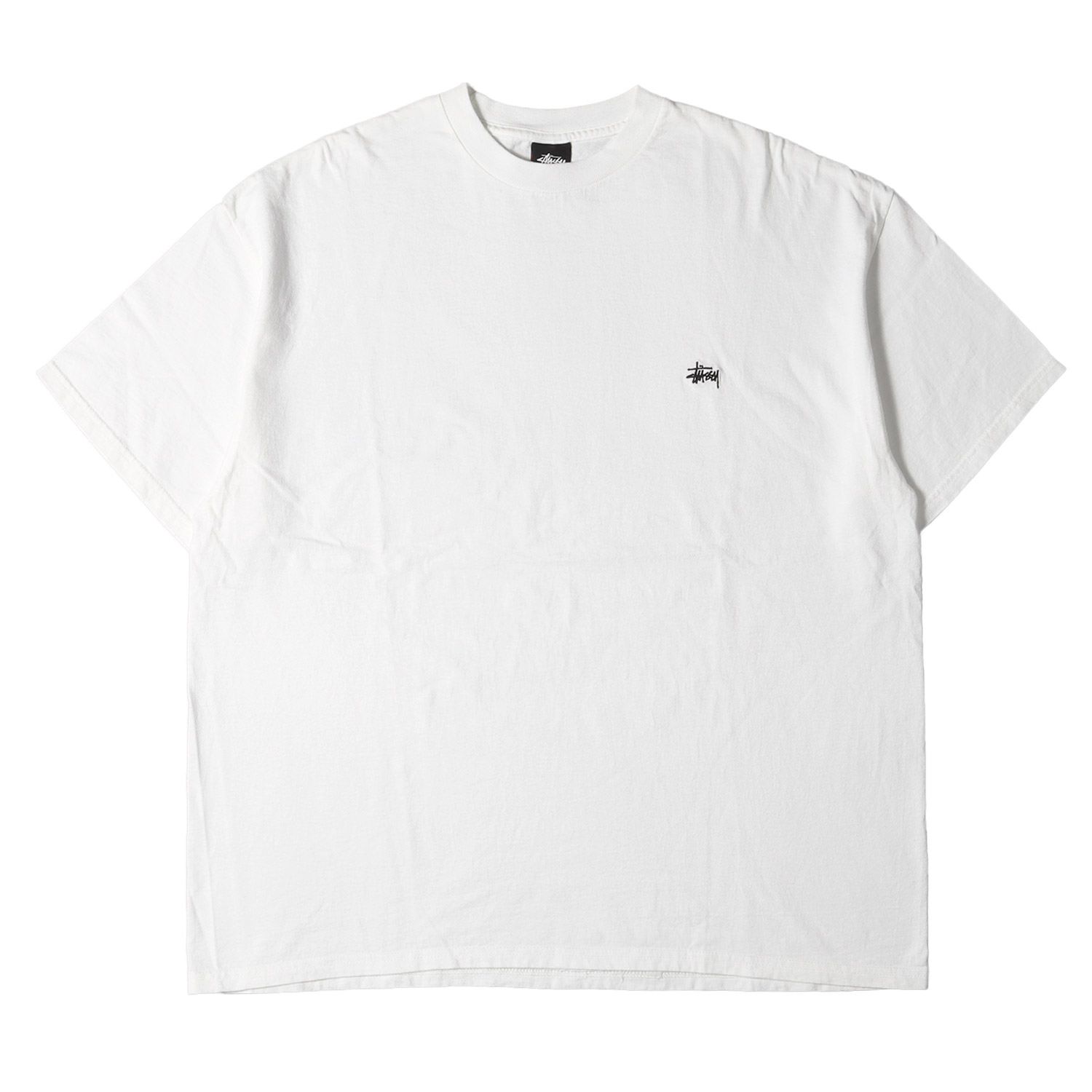 美品 STUSSY ステューシー Tシャツ サイズ:XL ストックロゴ 刺繍 