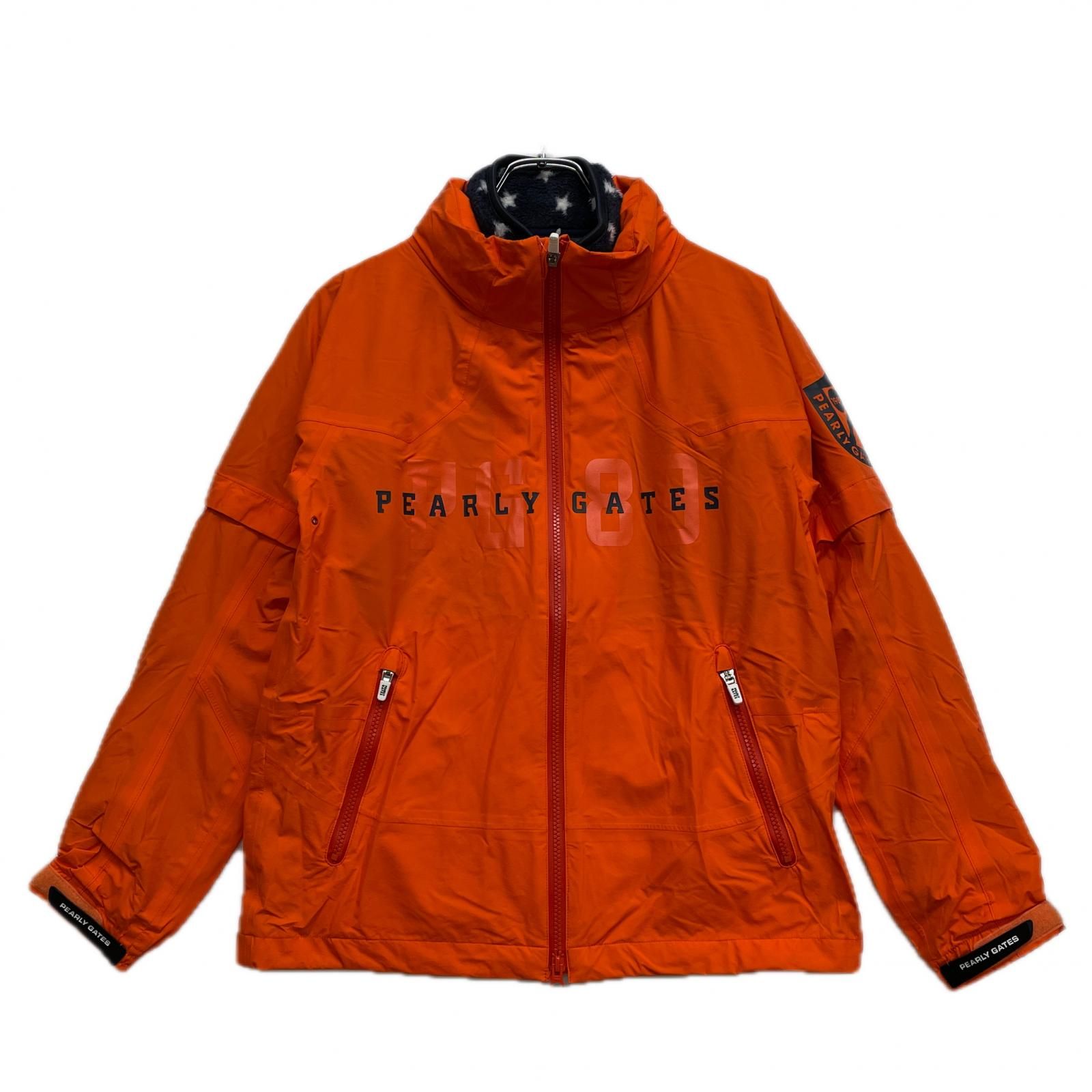 レディース パーリーゲイツ PEARLY GATES フルジップアウター 0 S オレンジ ダブルジップ 4WAY 多機能 2枚組