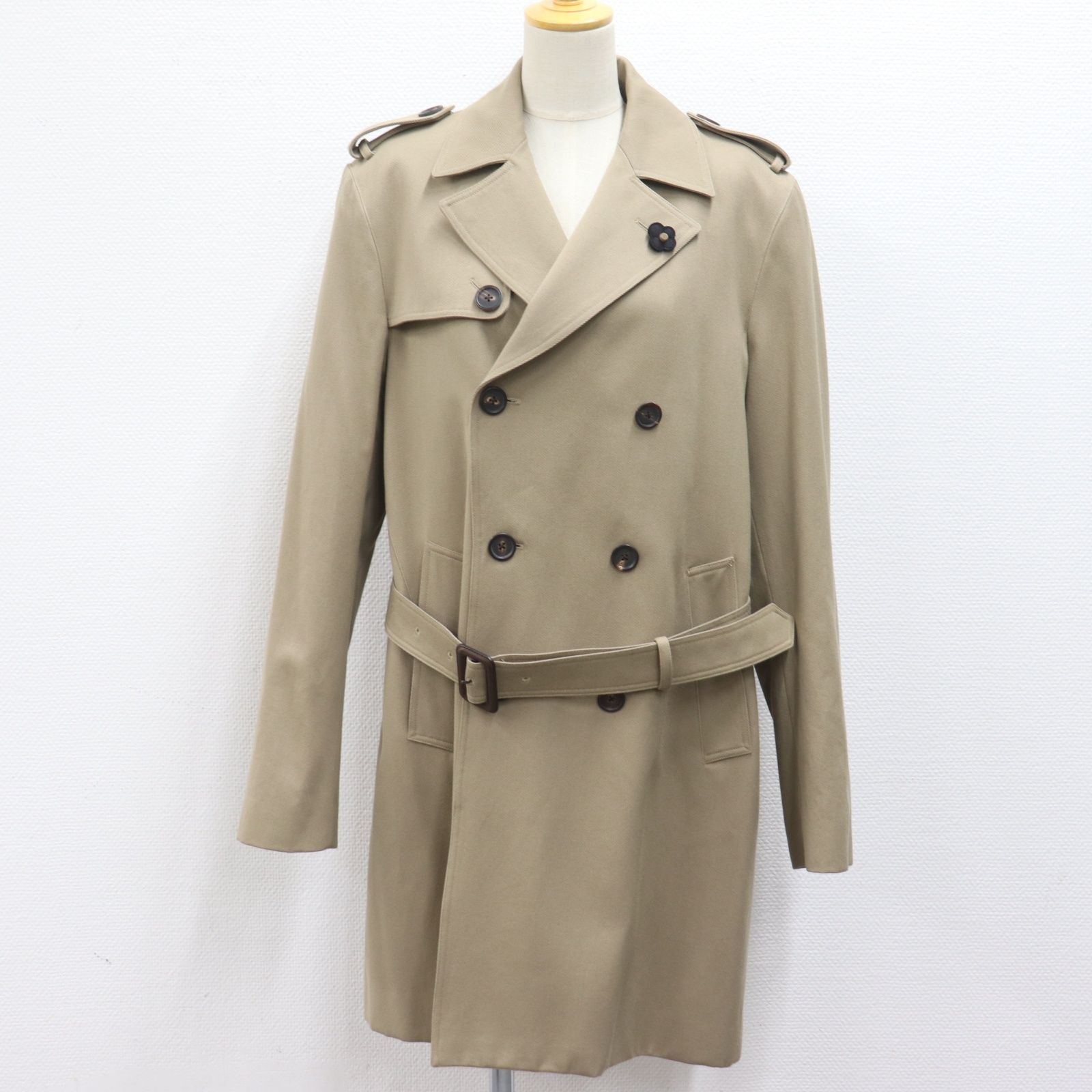 ITLPSN4W2CJM LARDINI ラルディーニ コート トレンチコート ダブル JH23627 トップス アウター ベージュ メンズ サイズ48
