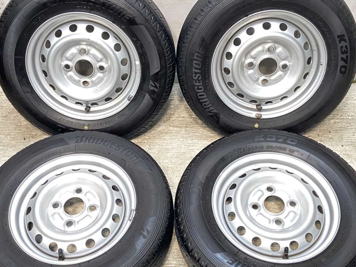 在庫有 サマータイヤ 4本 145/80R12 80/78N 12インチ ブリヂストン K370 正規品 # 新品 BRIDGESTONE K370 145 / 80R12 80 / 78N '23 Model Brand New 4 Pieces Set | 12  Inch