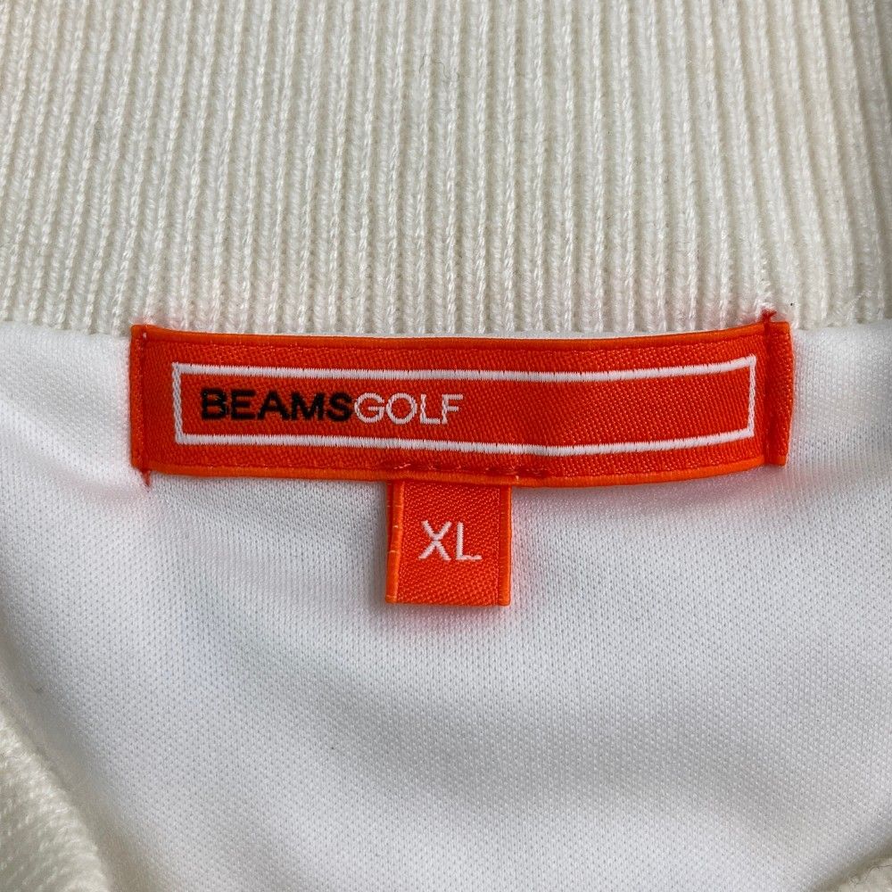 BEAMS GOLF 切替 ジップベスト ホワイト系 XL　ビームスゴルフ サイズ：XL BEAMS GOLF ビームスゴルフ 切替 ジップベスト