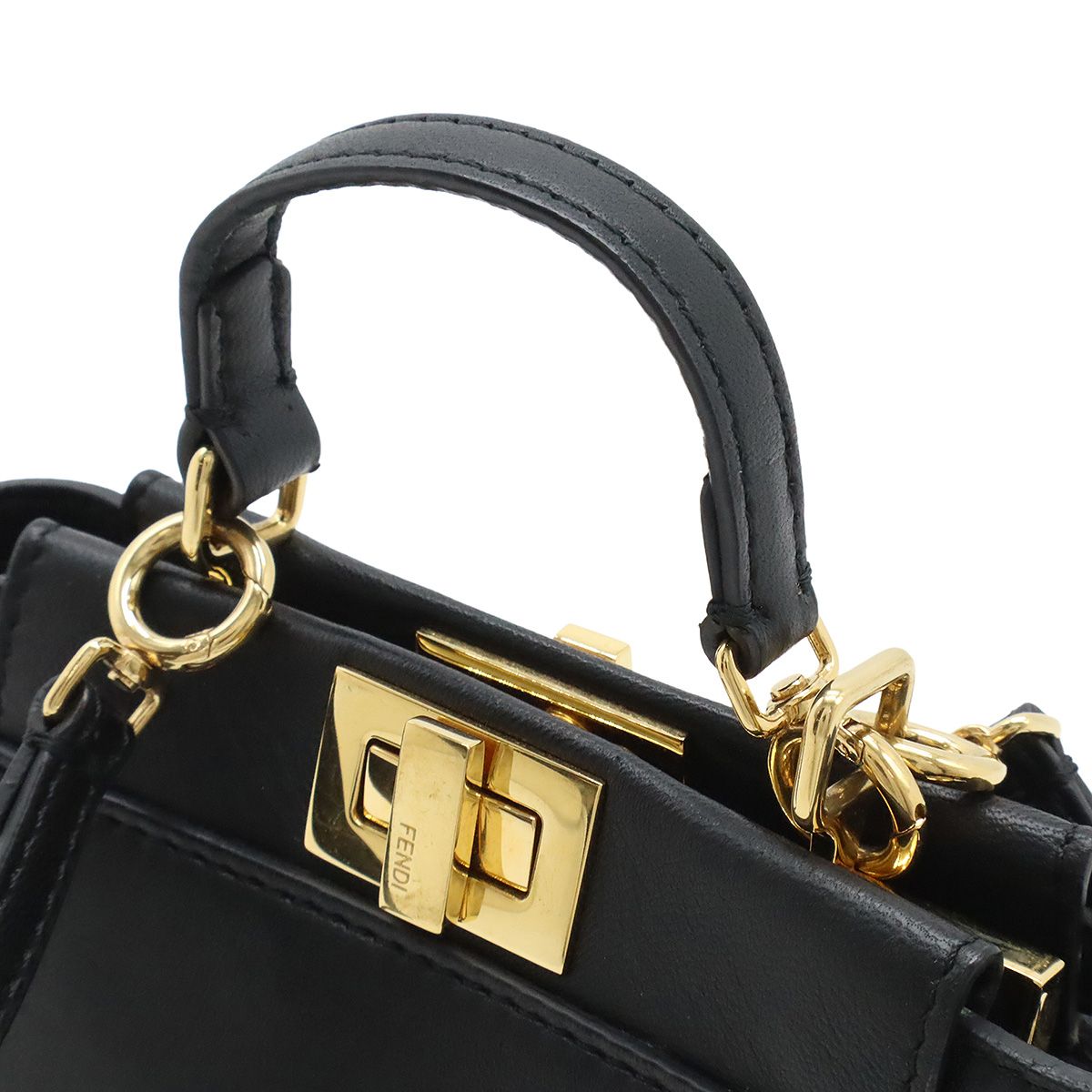 FENDI フェンディ マイクロ ピーカブー ハンドバッグ ミニバッグ