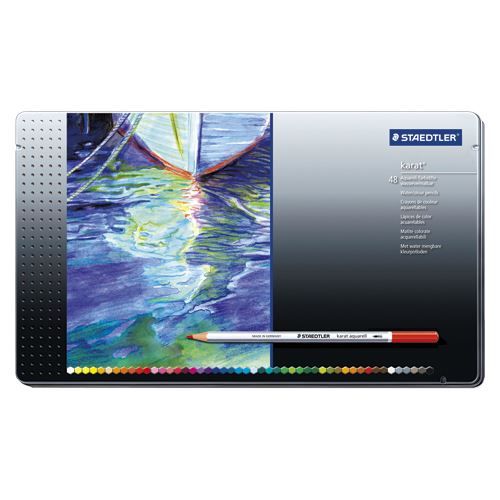ステッドラー カラトアクェレル水彩色鉛筆48色 125M48 （1点） 水彩