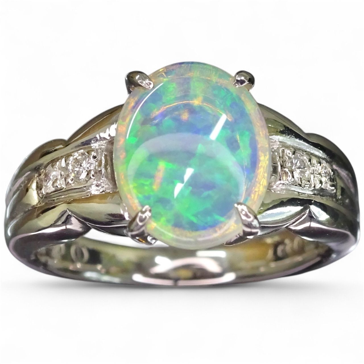 JEWELRY 貴金属・宝石 リング 指輪 PT900 プラチナ オパール
