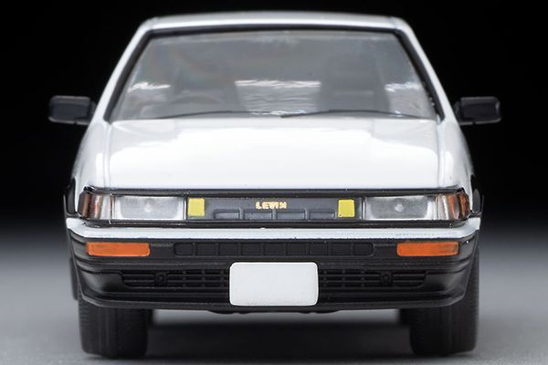 トヨタ カローラレビン 2ドア GT-APEX 85年式（白／黒）LV-N304c【トミーテック社1/64ミニカー】【トミカの時】