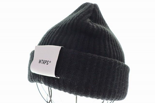 WTAPS(ダブルタップス) ニットキャップ 242MADT-HT04 ブラック