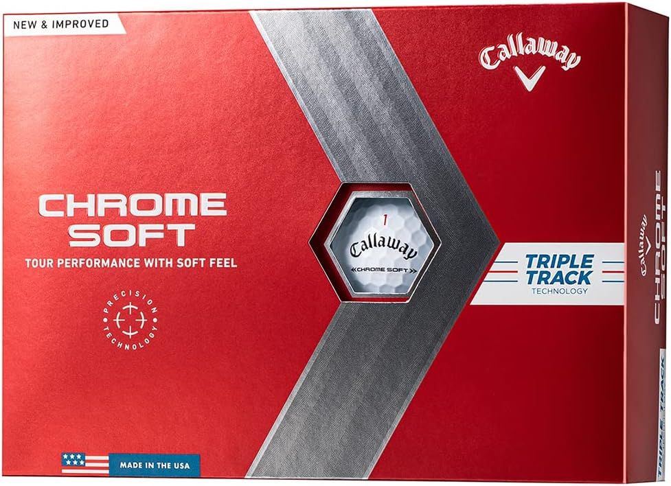 キャロウェイ(Callaway) ゴルフボール CHROME SOFT 2022 1ダース(12個入り) 3ピース構造