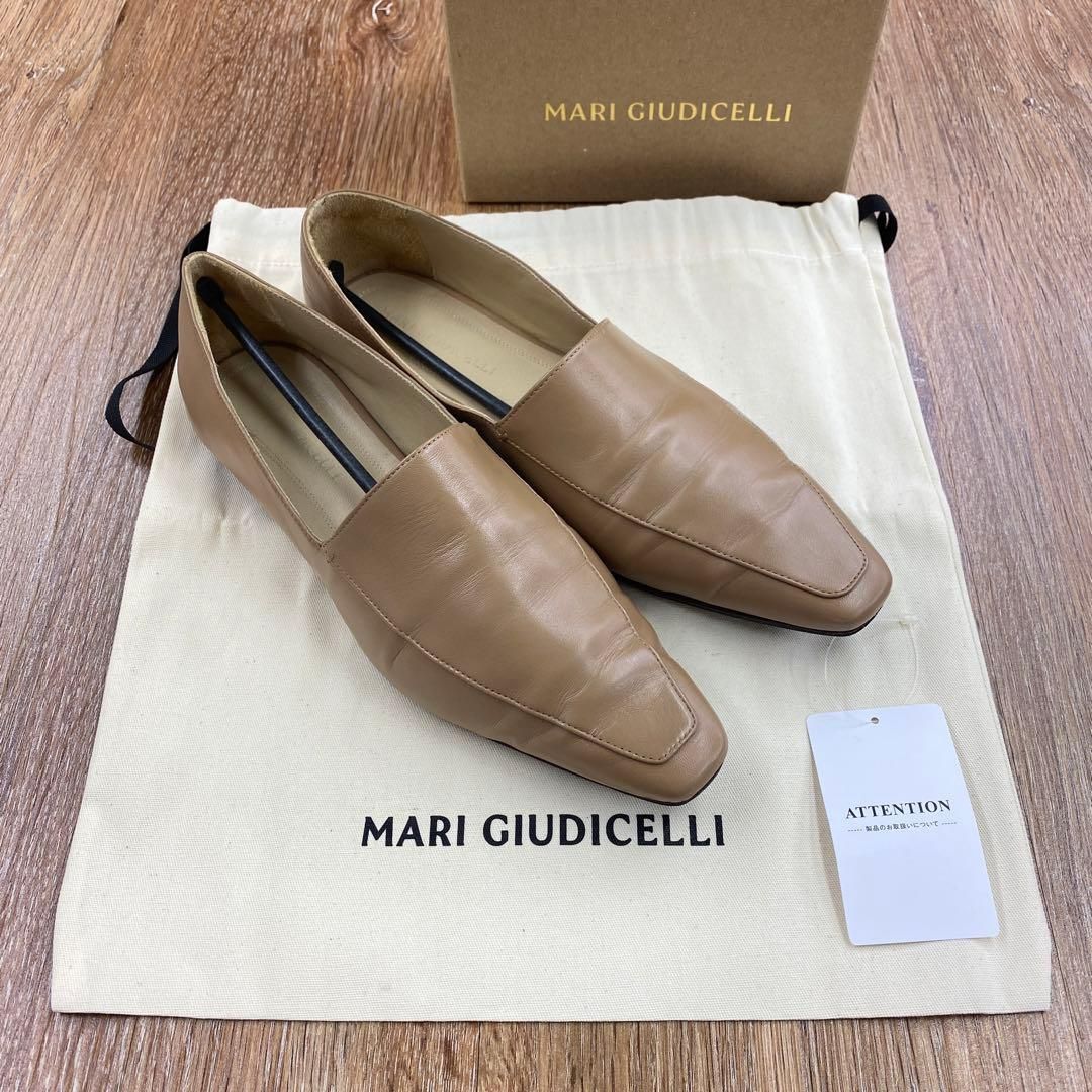 m3791 マリ ジウディセリ ローファー ラムスキン TAN シューズ 38